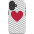 Chevron Heart iPhone 16 Impact Case